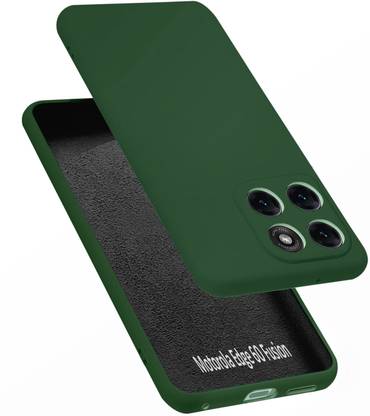 VAPRIF Back Cover for MOTOROLA Edge 60 Fusion 5G, Matte Rubberized Soft Silicone Protective Cloth Inside