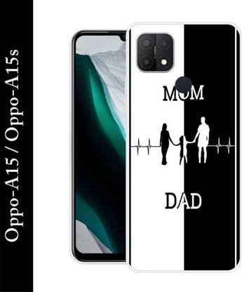 artocus Back Cover for OPPO A15/ OPPO A15S Mom Dad life line,mom dad printed back cover
