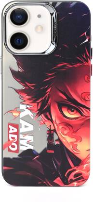 KLAH Back Cover for Apple iPhone 12, 3D Anime Demon Slayer Rengoku Printed Soft Back Case