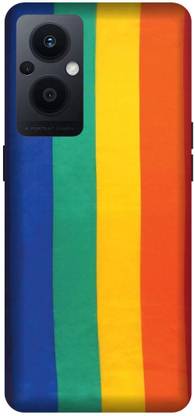 3D U PRINT Back Cover for OPPO F21s PRO 5G,CPH2455,Color Gradient Rainbow Stripes Printed