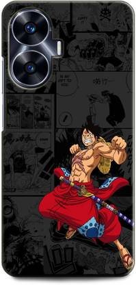 INDICRAFT Back Cover for Realme Narzo N55 LUFFY, SMILE, ANIME, CARTOON