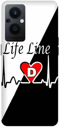 play fast Back Cover for OPPO F21 Pro 5G, CPH2341, D, NAME, LETTER, ALPHABET, LIFELINE