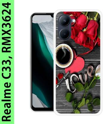 The Covers Glossy Point Back Cover for Realme C33, RMX3624 Back Cover, Mobile Back Cover
