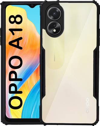 Flaaffy Back Cover for OPPO A18 | Camera Shockproof |360 Degree Protection TPU+PC | Transparent Eagle Back Cover
