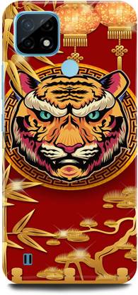 play fast Back Cover for Realme C25Y, RMX3268 GOLDEN, RED, KING, LION, NASI, LEMAK, ART