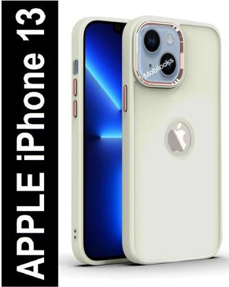MobiLooks Back Cover for Apple iPhone 13, Hybird Liquid Silicone Metal Shiny Ring Case