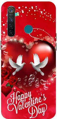 ADZIRE Back Cover for realme 5 Pro, RMX1971, HAPPY, VALENTINE, DAY, LOVE, COUPLE, GIRL, BOY