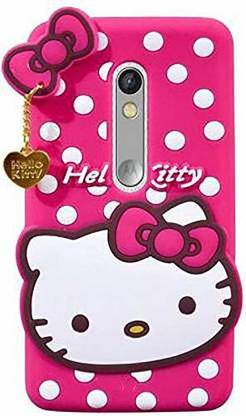 Clicklord Back Cover for Motorola Moto G3 |Soft Silicone Rubber Back Cover with Pendant Kitty Cover