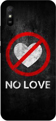 Indus Back Cover for Redmi 9A Sport- NO: LOVE: BROKEN: HEART: ART