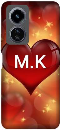 PHONE WALEY.COM Back Cover for VIVO Y100 5G,V2239,MK,M LOVES K,MK NAME,MK Love,ALPHABET