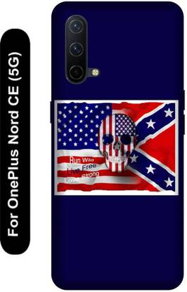 SSMORYA Back Cover for OnePlus Nord CE 5G, Rebel skull Printed
