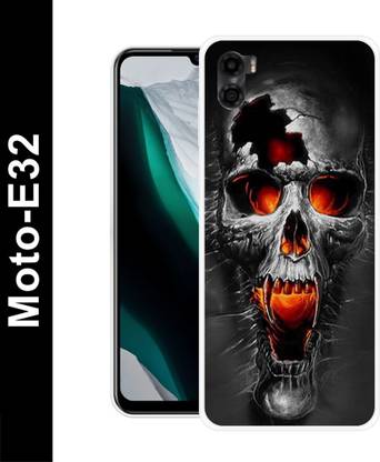 DEVLIYACASE Back Cover for Moto E32, SKULL, GOST, GAMES, ANIME, SKULL GRIM REAPER BACK SKULL