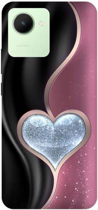 Rockyard Back Cover for realme C30, RMX3581, COUPLE, SHAPE, DESIGN, LOVE, HEARTS