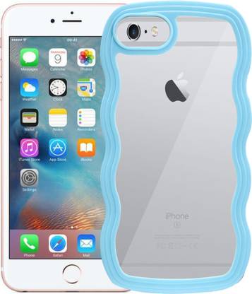 TERANCE Back Cover for Apple iPhone 8|Cute Curly Wave Frame Clear Case for,Transparent Soft TPU Bumper
