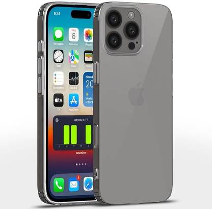 केसवॉर्म iphone 16 Pro Max Transparent Shockproof Crystal Clear Back Case Cover के लिए
