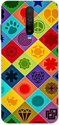 Wall Art Back Cover for POCO X2 Crystal Pattern, Batik Pattern, Seamless Pattern Printed