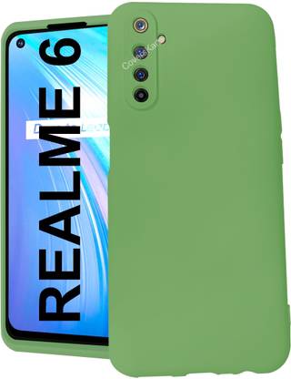 Coverskart Liquid Silicone Back Cover for Realme 6, Silky-Soft Touch Full Body Protection Shockproof Case