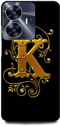 ORBIQE Back Cover for Vivo Y02T K, K LETTER, K ALPHABET, DESIGN