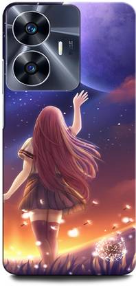 ORBIQE Back Cover for Vivo Y02 GIRL, WOMEN ARTWORK, ANIME GIRL, PRETTY, BEUTY