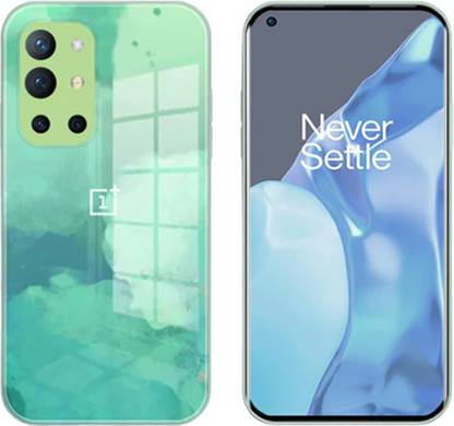 MILLION CASES Back Cover for OnePlus 9R Colorful Wave Glass Phone Case