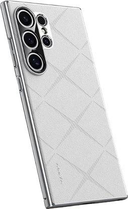 MILLION CASES Back Cover for Galaxy S24 Classy High-End Leather Business Case