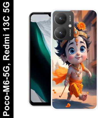 SARTOOLIYA Back Cover for Poco M6 5G, KRISHNA, LORD KRISHNA, VASUDEV, GOD, KRISHN KANHIYA, RADHA