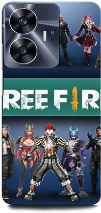 ORBIQE Back Cover for Vivo Y02T FREEFIRE, JUEGO, GUN, METAL, FIRE, BACKGROUND, GAME, ARMY