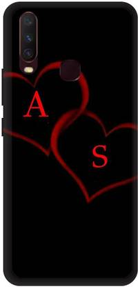 PHONE WALEY.COM Back Cover for VIVO Y17 , VIVO 1902 ,AS, A LOVES S,AS NAME, AS Love Printed