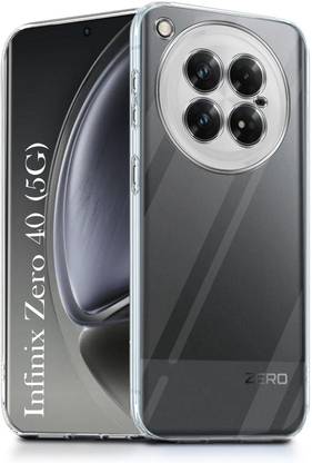 Teleform Back Cover for Infinix Zero 40 5G soft Clear silicon transparent (Transparent)