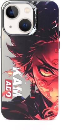 MS-Shield Back Cover for Apple iPhone 13, 3D Anime Demon Slayer Rengoku Embossed Soft Back Case