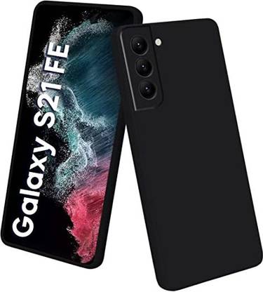 INT Back Cover for Samsung Galaxy S21 FE 5G, Silicone Matte Shockproof Flexible with Camera Protection
