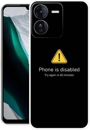 GRAFIQE Back Cover for IQOO Z9 5G PHONE IS DISABLES, BLACK, ERROR