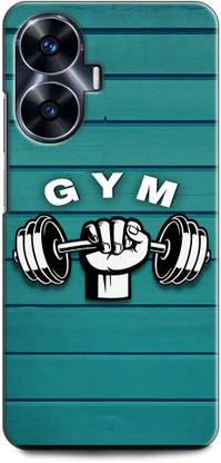 INDICRAFT Back Cover for Realme Narzo N55 GYM, FITNESS, STOP WISHING START DOING, BODYBUILDER
