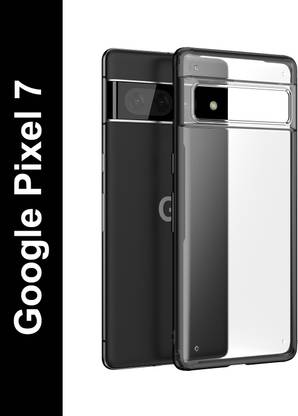 DailyObjects Black Frosted Clear Back Cover for Google Pixel 7