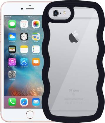 TERANCE Back Cover for Apple iPhone 6|Cute Curly Wave Frame Clear Case for,Transparent Soft TPU Bumper