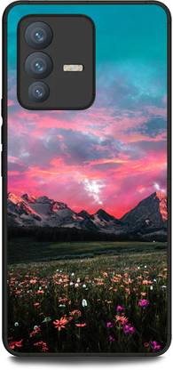 INDICRAFT Back Cover for Vivo V23 Pro 5G (ROSES, FLOWERS, NATURE, MOUNTAIN, SKY, BEAUTIFUL )