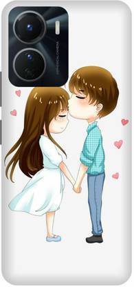 FRONK Back Cover for vivo Y56 5G, V2225, CUTE, COUPLE, LOVELY, KISS, COUPLE, GIRL, BOY, LOVE