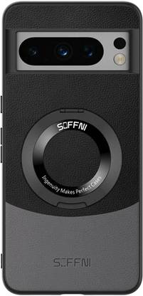 MILLION CASES Back Cover for Google Pixel 7a Contrast Leather Magnetic Ring Case