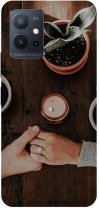 Bluvver Back Cover for Vivo Y75 5G, V2142 Printed Love Couple Mobile Back Cover