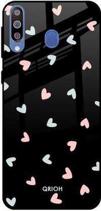 QRIOH Glass Back Cover for Samsung Galaxy M40