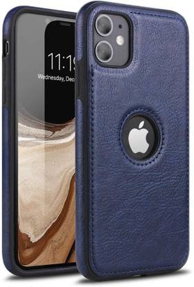 MOBILOVE Back Cover for Apple iPhone 12 / iPhone 12 Pro | PU Leather Flexible Soft With Logo View Back Case Cover