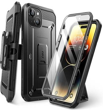 Supcase Rugged Case Back Cover for Apple iPhone 15 Plus 6.7", Screen Protector 360° protection, Belt Clip, Kickstand