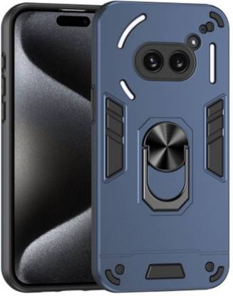 ShieldTech Back Cover for Nothing Phone 2a with Ring Stand | 360° Protection Shockproof | Camera & Screen Guard