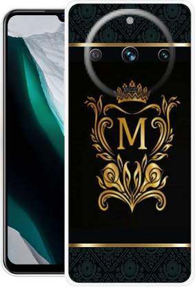 Indus Back Cover for realme 11 Pro 5G, Golden, M, Name, Alphabet, Design, 622