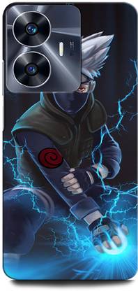 ORBIQE Back Cover for Vivo Y02 KAKASHI, NARUTO, ANIME, NEON, SUPERHERO, NINJA, BLACK