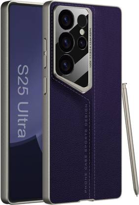 Midkart Back Cover for Samsung Galaxy S25 Ultra Leather Cover Smooth Lightweight with Glossy Camera Protection