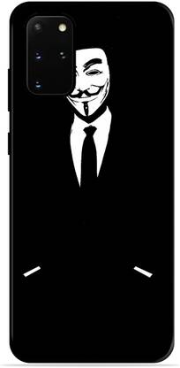 FAZAKA Back Cover for SAMSUNG Galaxy S20 Plus On Glossy Metal Phone Cover | BLACK WHITE HACKER