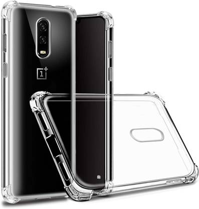 CLOVYR Back Cover for OnePlus 6T / OnePlus 7 Bumper Silicon Transparent Case