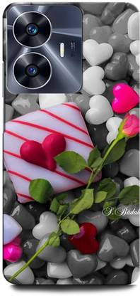 ORBIQE Back Cover for Vivo Y02T FLOWER, LOVE, HEART, ROSE, COUPLE