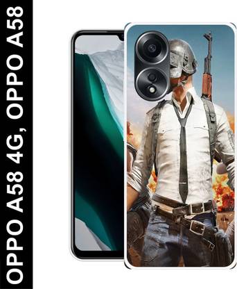 PLUSCASE HD MOVIES Back Cover for Oppo A58 4G PUBG, GAME, PLAYERUNKNOWNBATTLEGROUNDS